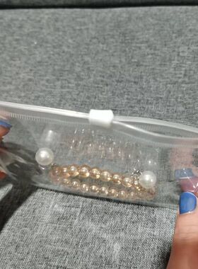 PVC透明拉链袋加厚防潮密封饰品珠宝文玩手串收纳包装袋