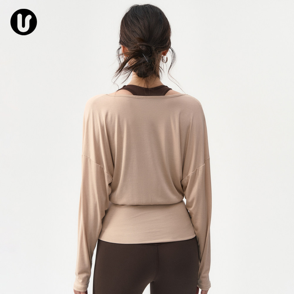 瑜伽服上衣女新款宽松休闲运动罩衫跑步舞蹈普拉提训练服健身长袖,淘宝优惠券,粉丝福利购,淘宝优惠卷