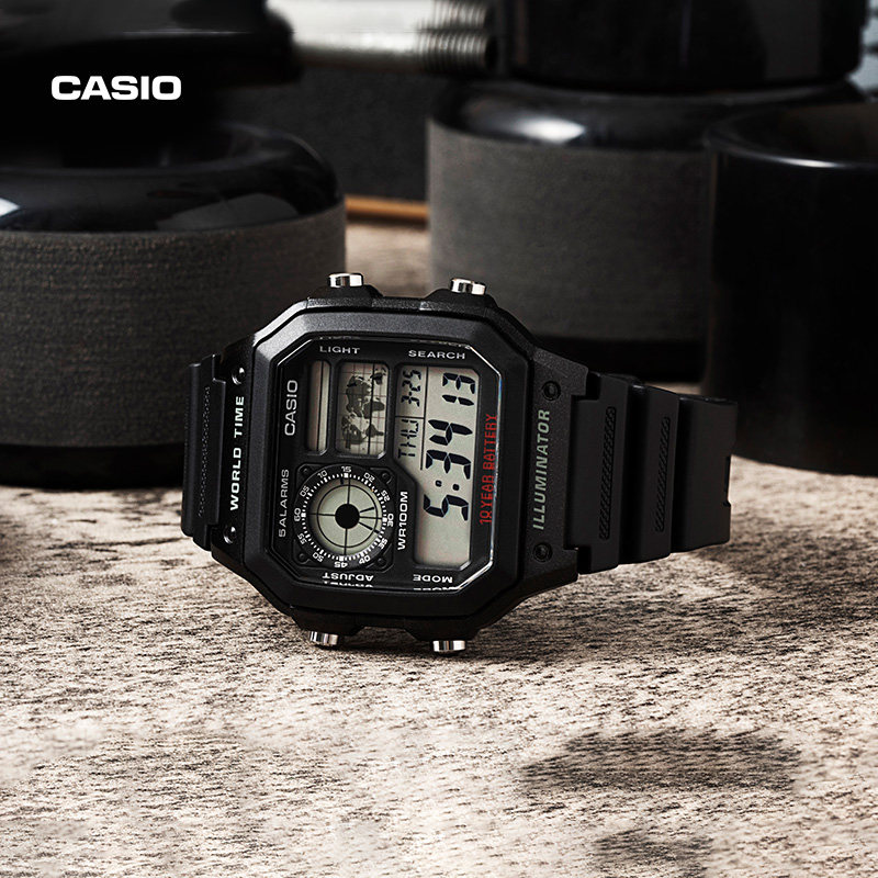 casio小方块男士电子学生官网手表 casio手表海外日韩腕表