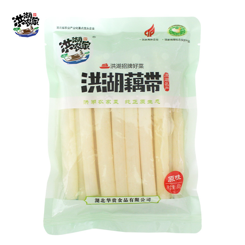 500g*5袋5斤洪湖农家原味泡藕带新鲜藕尖藕肠子湖北特产蔬菜包邮 - 图0