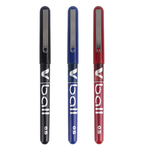 PILOT百乐笔BL-VB5威宝Vball子弹头中性笔直液式v5签字水笔0.5mm - 图3