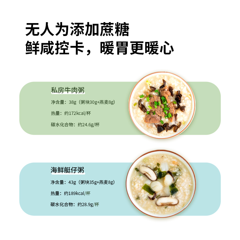 【橙子快跑】早餐速食粥即食方便冲泡免煮冻干粥食品早饭饱腹懒人-图1