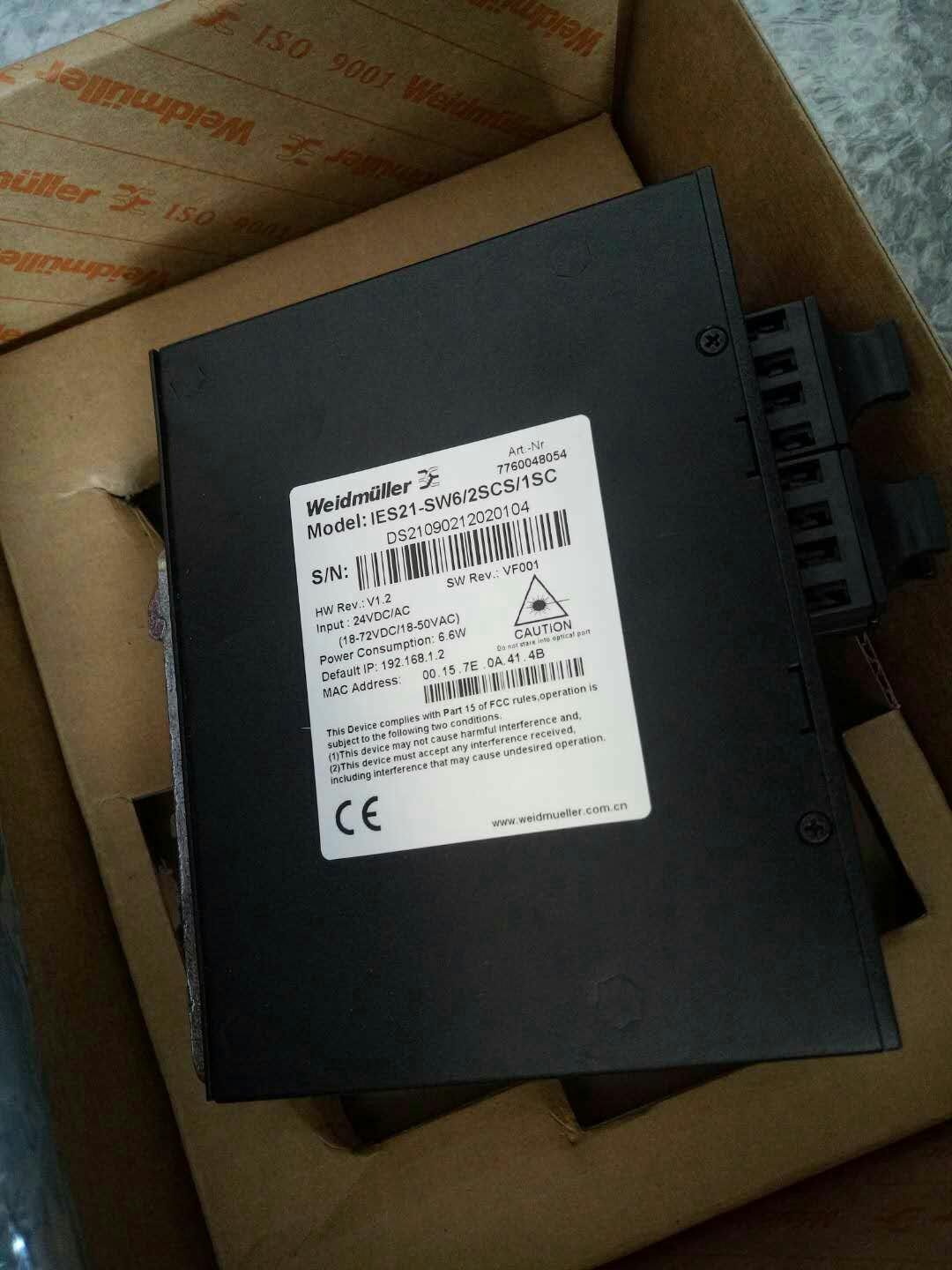 魏德米勒交换机 7760048012 IES20-SW4/1SCS 管理型 7760048054 - 图0