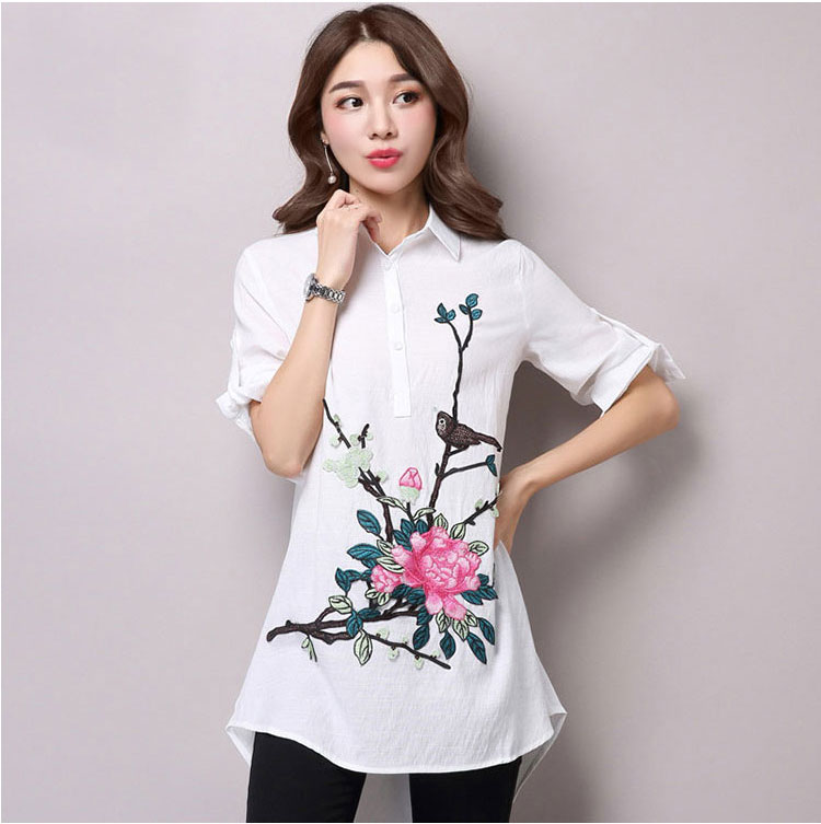 时尚刺绣梅花布贴花边辅料T恤衣服补丁贴服装