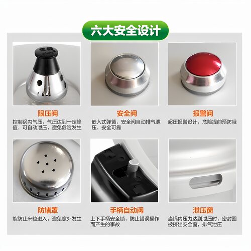 爱妻高压锅燃气家用 加厚防爆传统迷你老式铝合金炖煮明火压力锅 - 图1