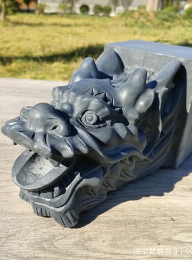 石雕喷水龙头庭院景观摆件圆雕