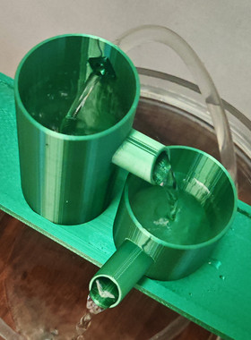 仿竹流水摆件小鱼缸景观装饰品