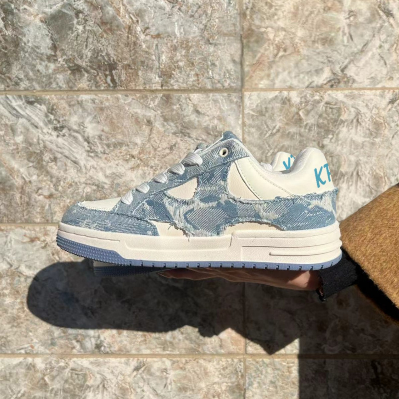 混的人鞋子小众滑板鞋男女款夏季学生百搭休闲情侣潮流美式德训鞋 - 图0