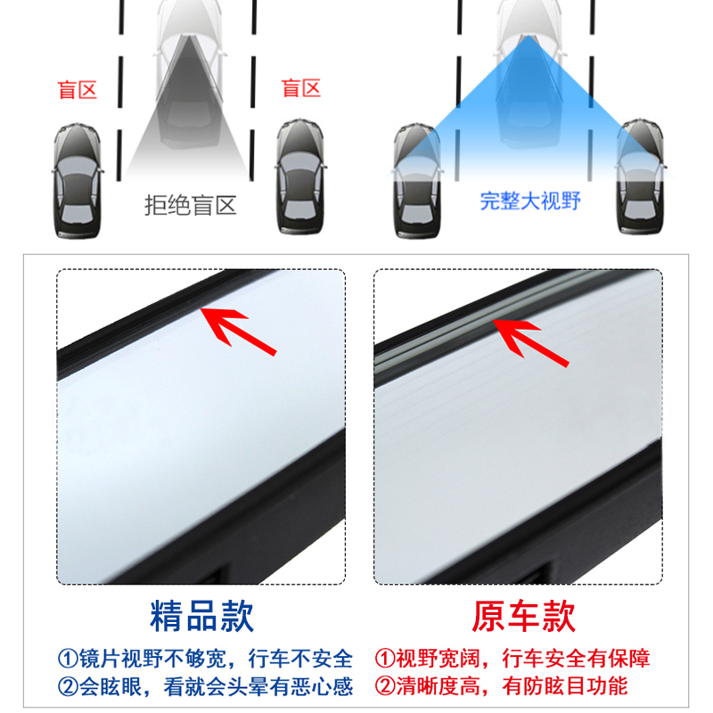 专用于轩逸骐达骊威阳光逍客颐达天籁奇骏车内后视镜防炫目室内镜 - 图1