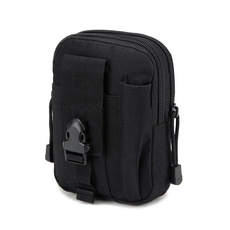 Tactical waist bag, military fan, outdoor sports mobile phone bag, storage bag, mountaineering, cycling, running, waterproof and wear-resistant hanging bag