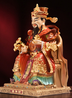铜财神爷摆件店铺开业工艺品
