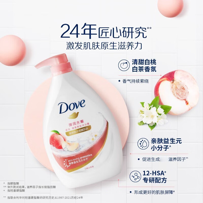 多芬沐浴露持久留香氛秋冬滋润女士正品官方品牌成人家庭装大容量 - 图0