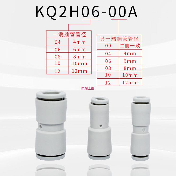 进口新款接头KQ2H04/06/08/10/ -M5 01/020304AS变径直通接头 - 图2