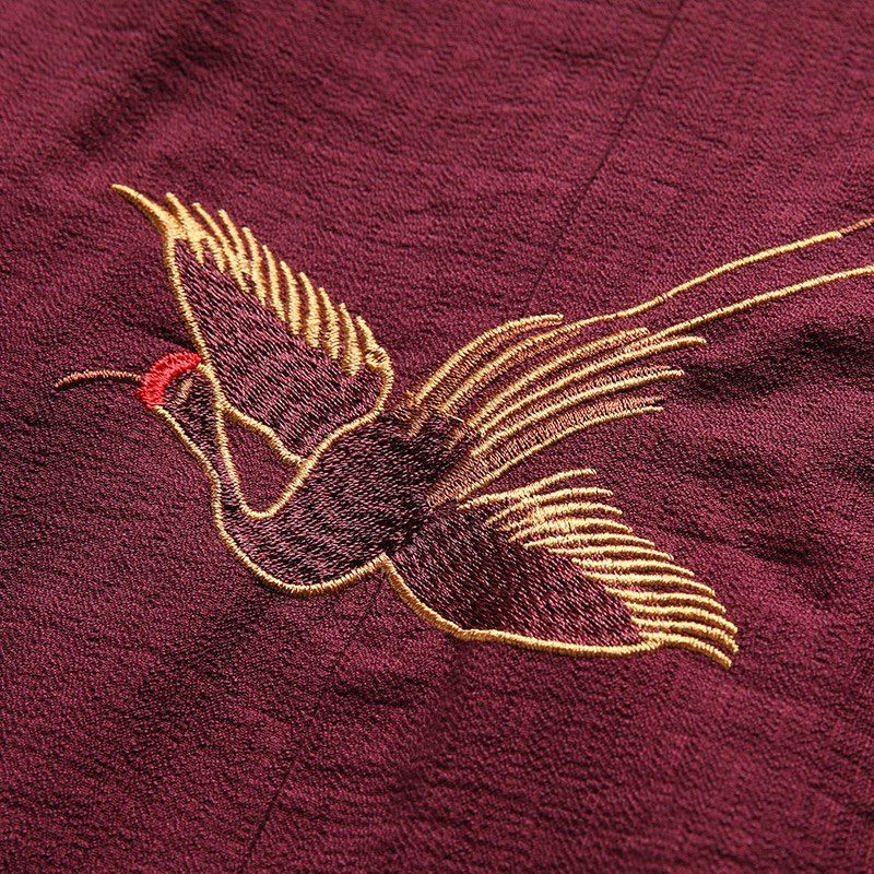 中老年唐装男士短袖夏季老人衬衫 柒骆唐装