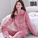 Coral velvet winter thickened spring and autumn pajamas