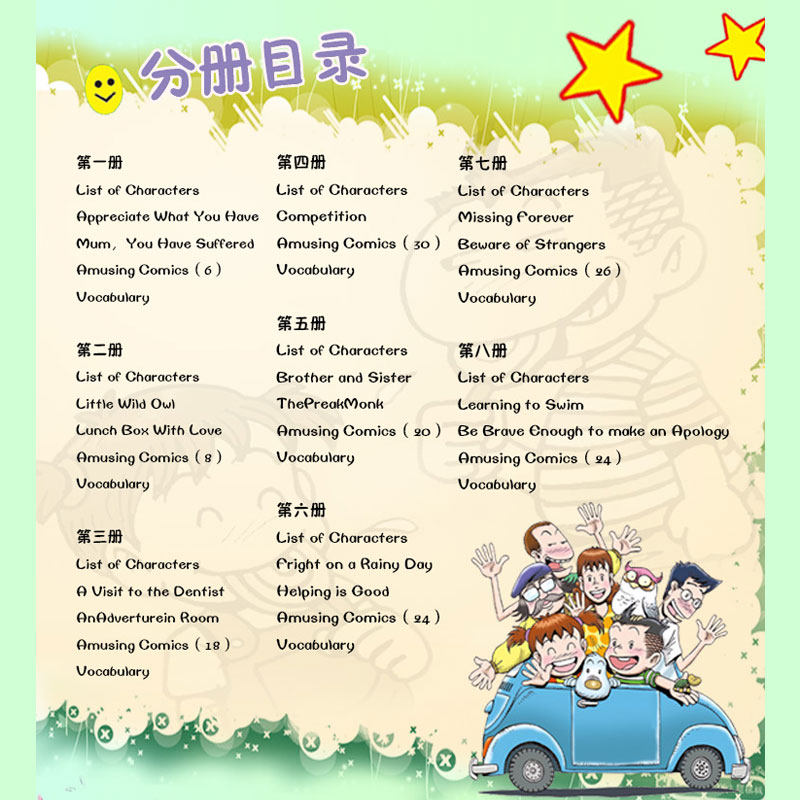 哥妹俩(KOKKO﹠MAY）第一季1-8共8本 少儿全英语漫画绘本 亲子阅读图书小学生9-12岁 二三四五六年级儿童故事书籍哥妹俩,淘宝优惠券,粉丝福利购,淘宝优惠卷