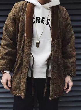 VISVIM风格中古牛皮绳哨子黄铜