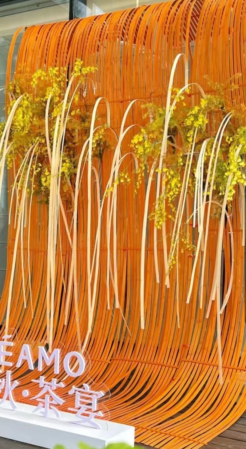 竹条花艺软装染色彩红色竹排竹篾条竹片diy薄竹片花艺婚礼装饰品,淘宝优惠券,粉丝福利购,淘宝优惠卷