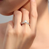 Natural akoya seawater pearl twist ring