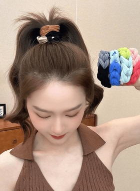 加粗高马尾好看不伤发耐用头绳