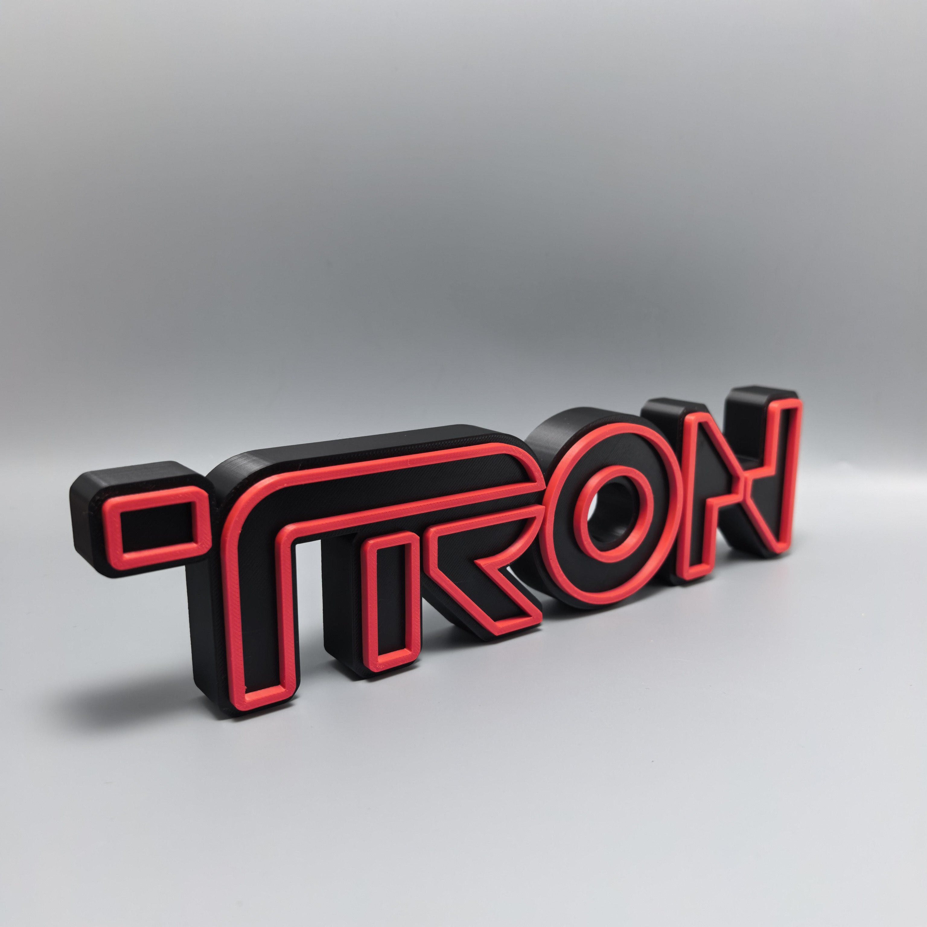 波场TRON标志立牌摆件logo招牌子3D打印创意字模型墙桌面布置装饰,淘宝优惠券,粉丝福利购,淘宝优惠卷