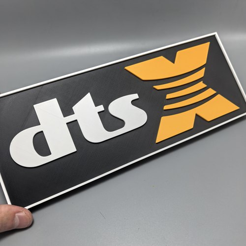 DTSX标志立牌数字化影院音响logo周边3D打印创意模型立体装饰摆件 - 图0