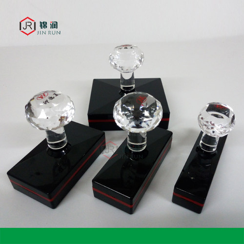 正宗印德美YH长方形光敏印章材料批发 水晶柄配免封边4mm蝴蝶垫 - 图1