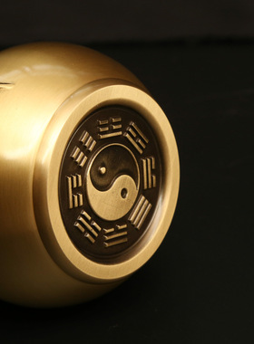 黄铜避火龙葫芦瓶子厨房在西北角全铜壁火龙黄碎石碧厨房家居摆件