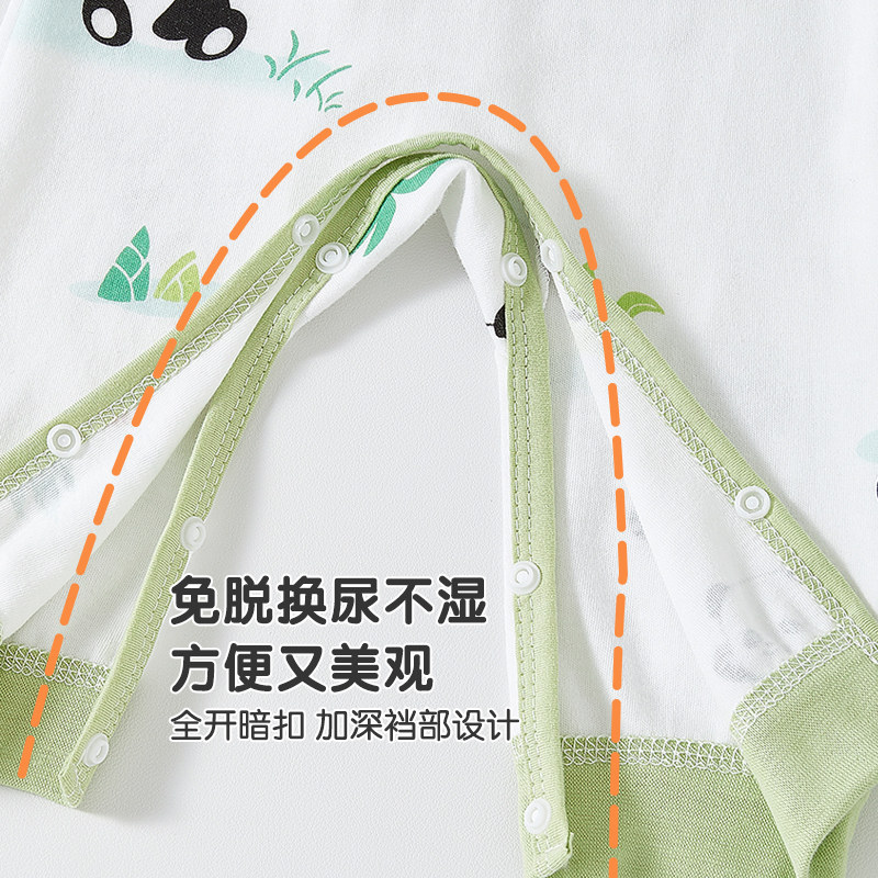 婴儿裤子春秋纯棉高腰护肚儿童按扣开裆屁屁裤宝宝秋裤睡裤打底裤,淘宝优惠券,粉丝福利购,淘宝优惠卷