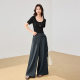 ເສື້ອຜ້າ Aiyi 2026 ພາກຮຽນ spring ແລະ summer commuting temperament intellectual casual trendy fashion trendy waist ສູງ slim trousers ເທິງແລະຕ່ໍາ.