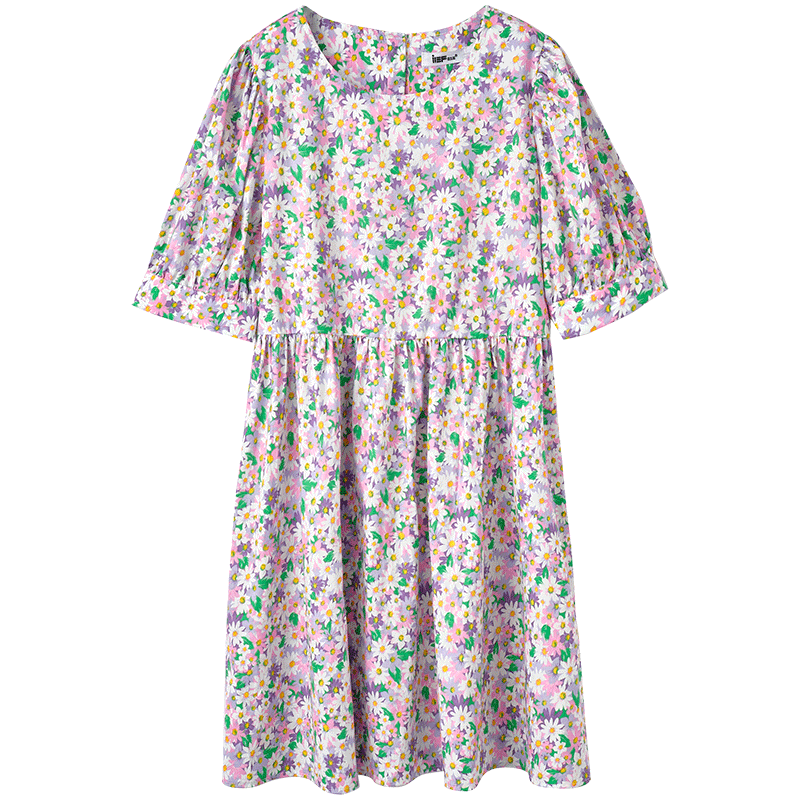 ief /爱依服碎花连衣裙女收腰2020 爱依服连衣裙