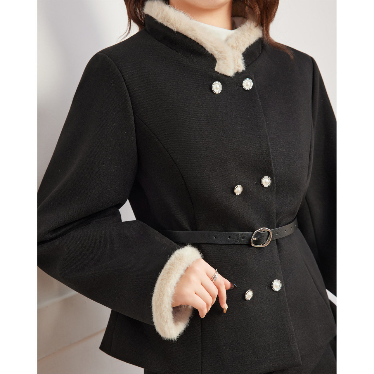 IEF/爱依服【大码女装】2025冬季新款韩版通勤气质呢绒上下套裙,淘宝优惠券,粉丝福利购,淘宝优惠卷