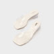 Aiyifu Sandals 2026 Summer ແບບໃຫມ່ແບບຝຣັ່ງ Outerwear ໂປ່ງໃສ Versatile Square Toe Thick Heel Slippers