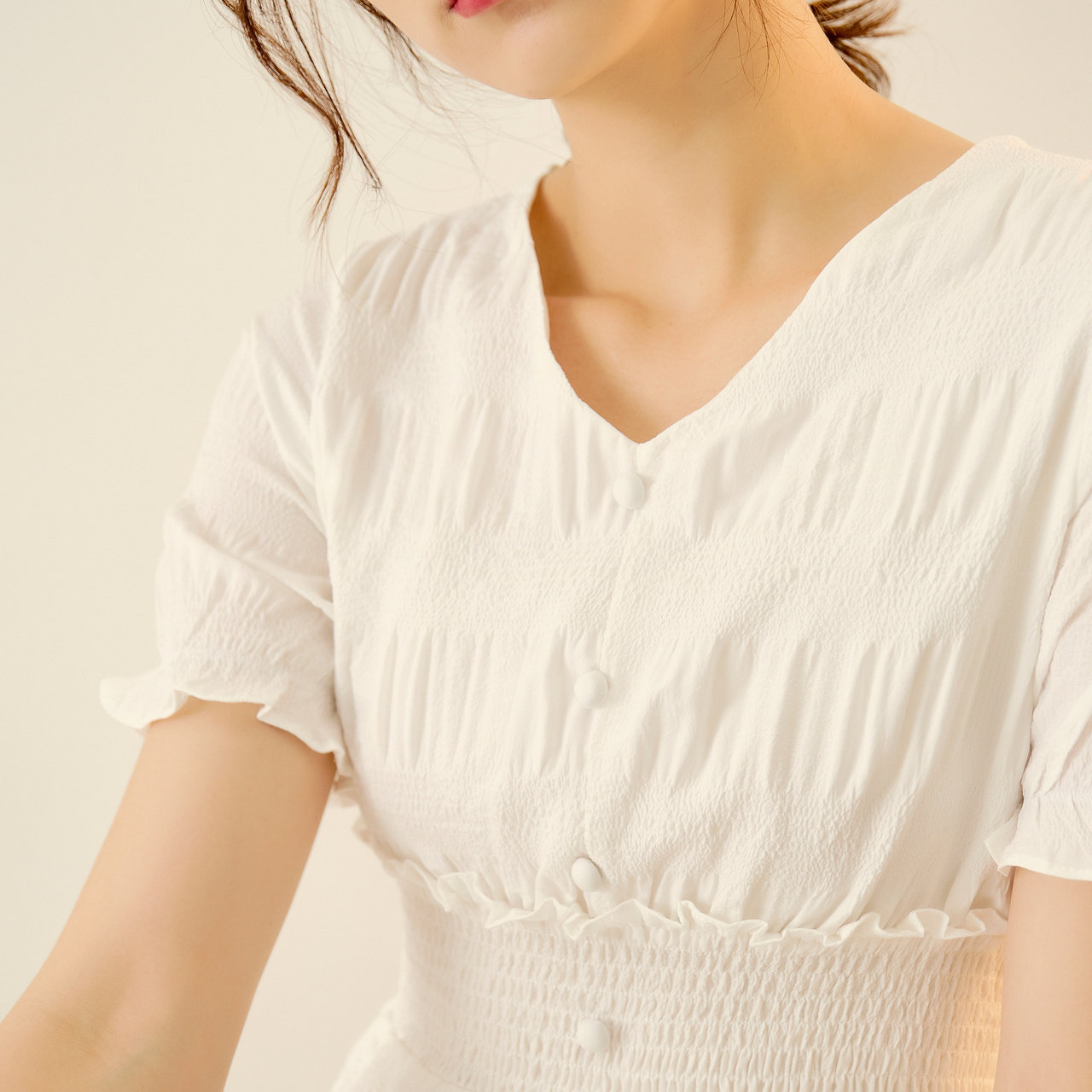 ief /爱依服连衣裙女收腰2020 v领 爱依服连衣裙