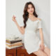 Aiyifu Skirt 2026 Summer ແບບໃຫມ່ແບບຝຣັ່ງ Commuting Style Feminine Sloping Shoulder Slim Dress