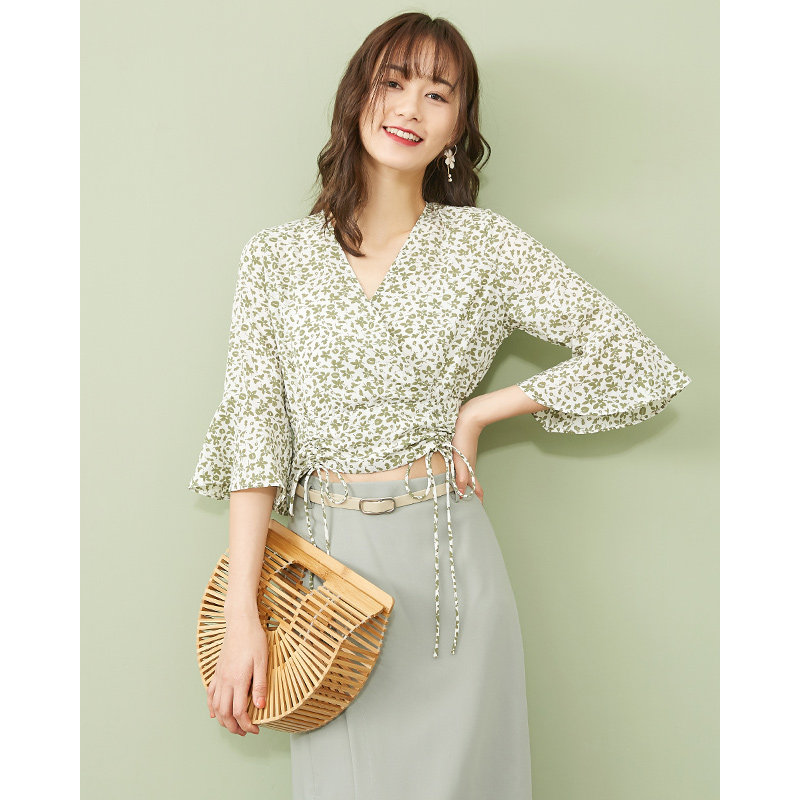 ief /爱依服2020春夏新款雪纺衫 爱依服蕾丝衫/雪纺衫