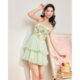 Aiyifu Skirt 2026 Summer New French Pure Desire Small Fresh Pastoral Style Design Suspender Skirt