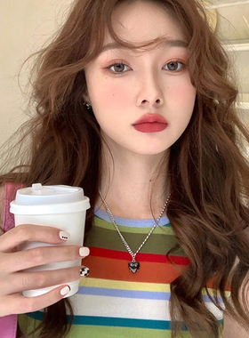 blackpink黑桃心吊坠