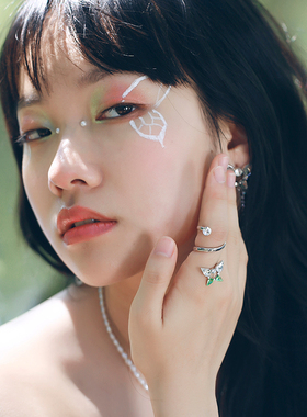 abyb萦绕蝴蝶水钻时尚感轻奢