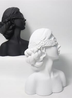 创意花朵少女摆件家居客厅茶几卧室摆设软装样品间收纳陈列首饰架