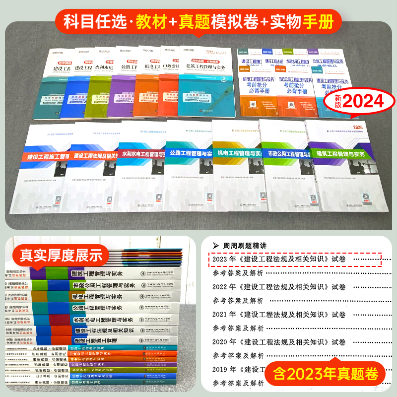 单科任选】备考二建教材2025年建筑二级建造师考试书历年真题库试卷习题集复习资料建设工程施工管理实务市政机电公路水利法规2024 - 图0