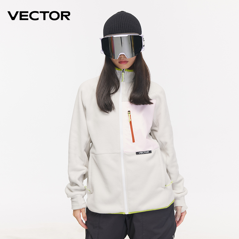 VECTOR玩可拓抓绒衣女摇粒绒男秋冬运动卫衣户外套滑雪内胆冲锋服 - 图2