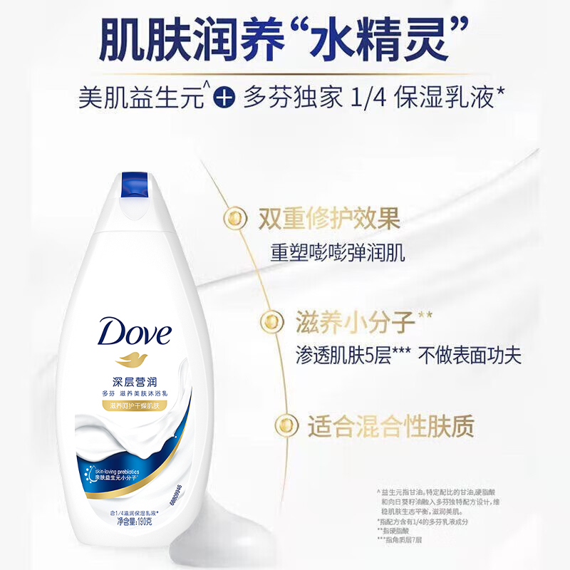 【T】Dove多芬沐浴露乳液香氛男士女持久留香家用家庭装正品品牌 - 图2