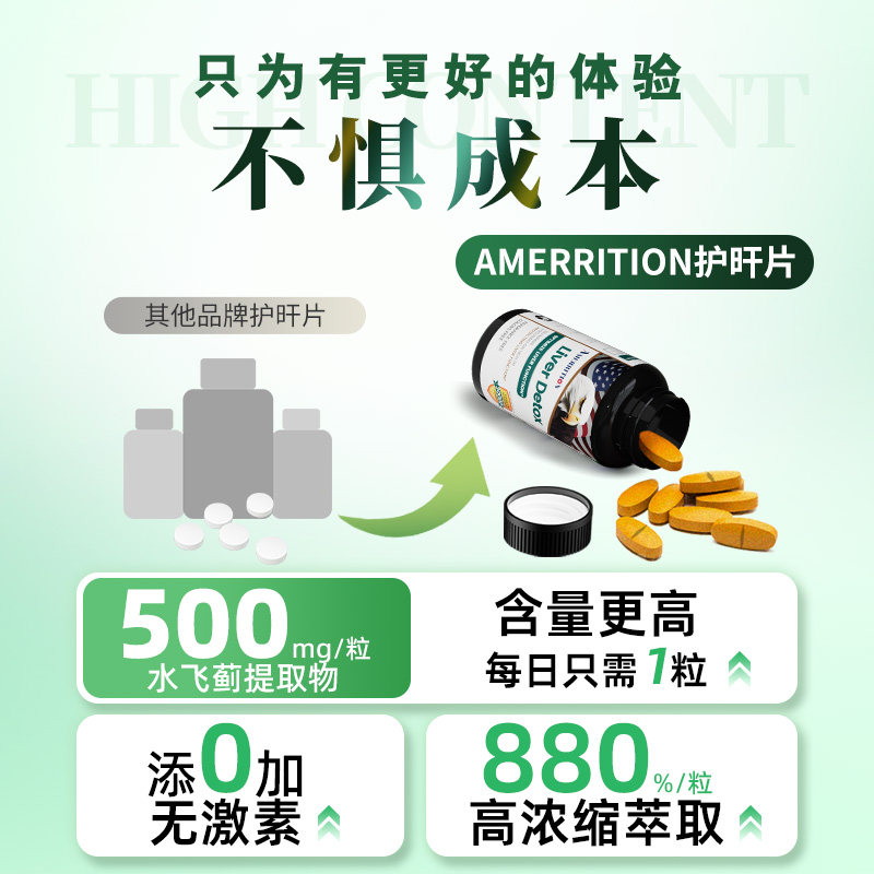 美国amerrition水飞奶蓟草护肝片 HappyValley海外蓟类
