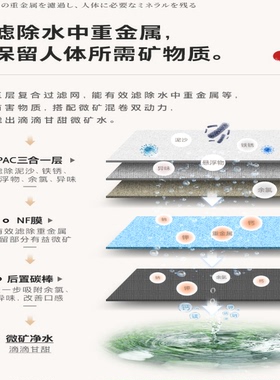 东芝/TOSHIBA台式净饮机净水器TSR75-11纳滤复合净热一体NF过滤芯