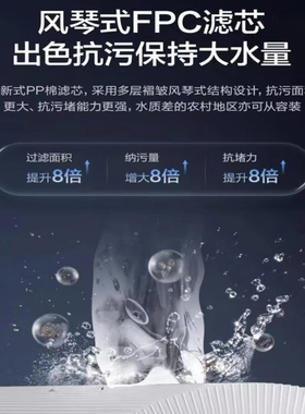 冰魔方折叠PP棉炭棒复合滤芯