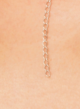 轻奢金色圆片珍珠锁骨链设计师款