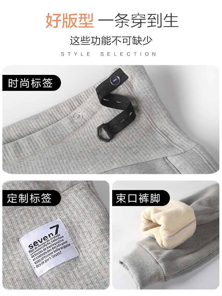 孕妇裤冬季加绒加厚棉裤腹运动裤子 西瓜妈妈孕妇阔腿裤