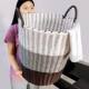 Imitation rattan extra large plastic dirty clothes basket for home use
