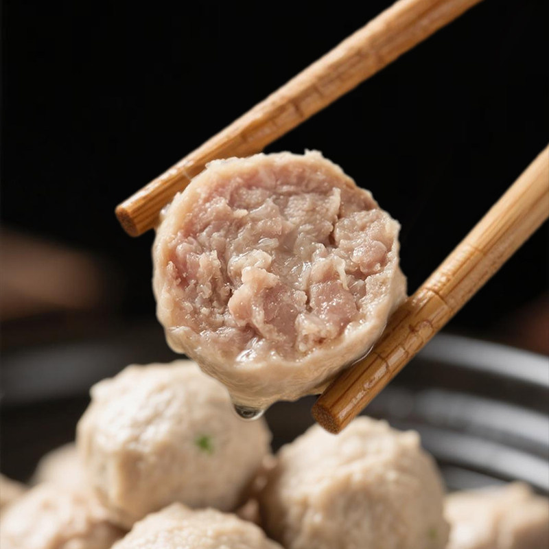 壹号土猪正宗潮汕猪肉丸手打纯猪肉火锅烧烤潮州特产汕头猪筋丸子,淘宝优惠券,粉丝福利购,淘宝优惠卷